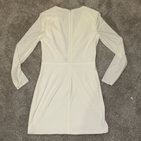 Ieena For MAC DUGGAL Ring Mini Bodycon Dress White Size 8 Worn Once - Picture 5 of 11